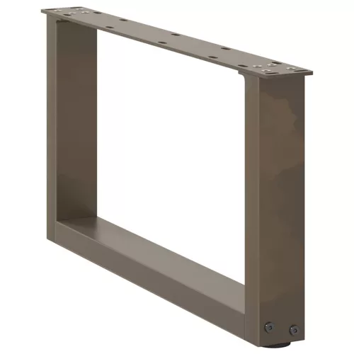  2 db U alakú natúr acél dohányzóasztal láb 70x(30-31) cm