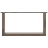  2 db U alakú natúr acél dohányzóasztal láb 70x(30-31) cm