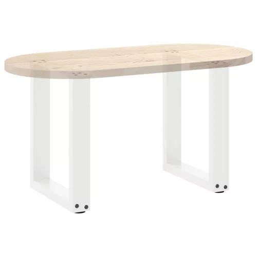  2 db U alakú dohányzóasztal láb fehér 28 x (42-43) cm acél dohányzóasztal láb