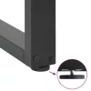  2 db antracitszürke U-alakú dohányzóasztal láb 28x(42-43) cm acél