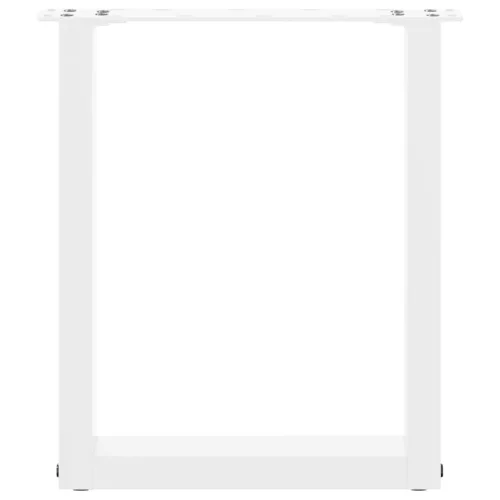 2 db U alakú fehér dohányzóasztal láb 38x(42-43) cm acél