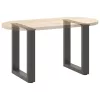  2 db antracitszürke U-alakú acél dohányzóasztal láb 38x(42-43) cm