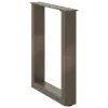  2 db U alakú natúr acél dohányzóasztal láb 38x(42-43) cm