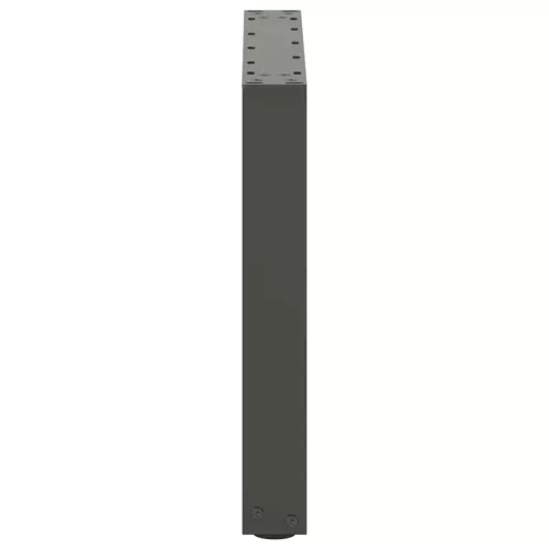  2 db antracitszürke, U alakú acél dohányzóasztal láb 50 x (42-43) cm