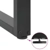  2 db antracitszürke, U alakú acél dohányzóasztal láb 50 x (42-43) cm