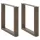  2 db U alakú natúr acél dohányzóasztal láb 50x(42-43) cm