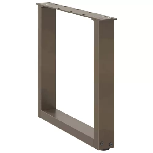  2 db U alakú natúr acél dohányzóasztal láb 50x(42-43) cm
