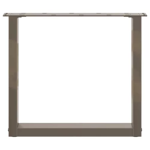  2 db U alakú natúr acél dohányzóasztal láb 50x(42-43) cm