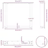  2 db U alakú natúr acél dohányzóasztal láb 50x(42-43) cm