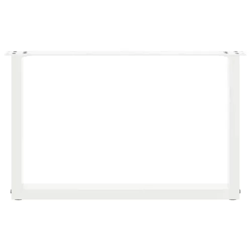  2 db U alakú dohányzóasztal láb fehér 60 x (42-43) cm acél dohányzóasztal láb
