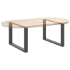  2 db antracitszürke, U alakú acél dohányzóasztal láb 60 x (42-43) cm