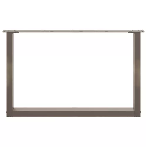  2 db U alakú natúr acél dohányzóasztal láb 60x(42-43) cm
