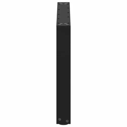  2 db U alakú dohányzóasztal láb fekete 70 x (42-43) cm acél dohányzóasztal láb
