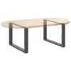  2 db antracitszürke, U alakú dohányzóasztal láb 70 x (42-43) cm acél