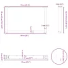  2 db antracitszürke, U alakú dohányzóasztal láb 70 x (42-43) cm acél