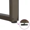  2 db U alakú natúr acél dohányzóasztal láb 70 x (42-43) cm