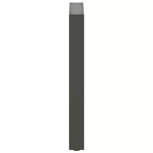  2 db antracitszürke, U alakú acél étkezőasztal láb 50 x (72-73) cm