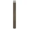  2 db U alakú étkezőasztal láb natúr acél 50x(72-73) cm