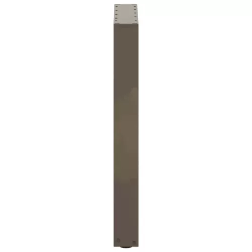  2 db U alakú étkezőasztal láb natúr acél 50x(72-73) cm