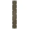  2 db U alakú étkezőasztal láb natúr acél 50x(72-73) cm