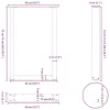  2 db U alakú étkezőasztal láb natúr acél 50x(72-73) cm