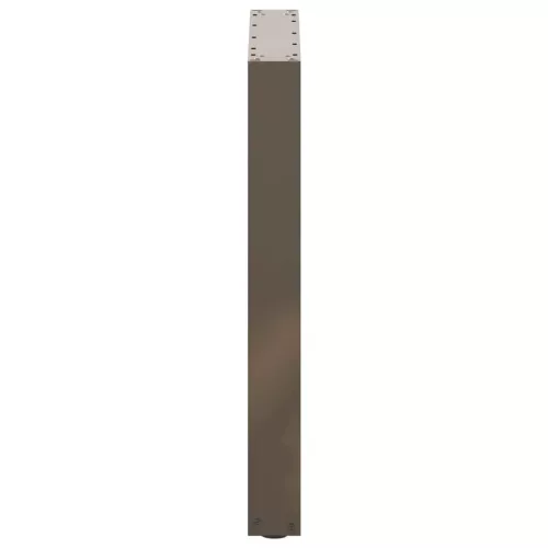 2 db U alakú étkezőasztal láb natúr acélból 60 x (72-73) cm