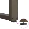  2 db U alakú étkezőasztal láb natúr acélból 60 x (72-73) cm