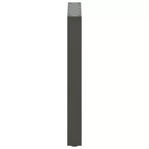  2 db antracitszürke, U alakú étkezőasztal láb 70 x (72-73) cm acél