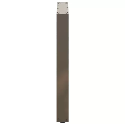  2 db U alakú étkezőasztal láb natúr acélból 70 x (72-73) cm