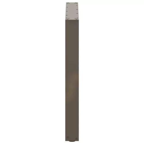  2 db U alakú étkezőasztal láb natúr acél 80x(72-73) cm