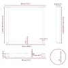 2 db U alakú étkezőasztal láb natúr acél 80x(72-73) cm