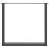  2 db antracitszürke, U alakú acél étkezőasztal láb 90 x (72-73) cm