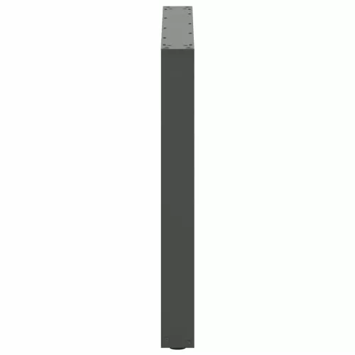  2 db antracitszürke, U alakú acél étkezőasztal láb 90 x (72-73) cm