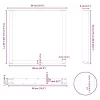  2 db U alakú étkezőasztal láb natúr acélból 90 x (72-73) cm