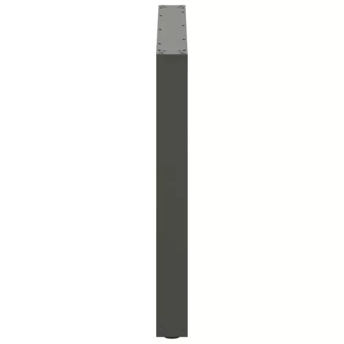  2 db antracitszürke, U alakú étkezőasztal láb 100 x (72-73) cm acél