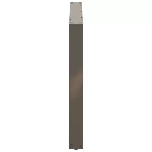  2 db U alakú étkezőasztal láb natúr acélból 100 x (72-73) cm acél