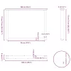  2 db U alakú étkezőasztal láb natúr acélból 100 x (72-73) cm acél