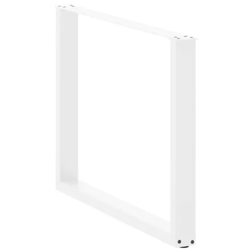  3 db U alakú étkezőasztal láb fehér 100 x (72-73) cm acél étkezőasztal láb