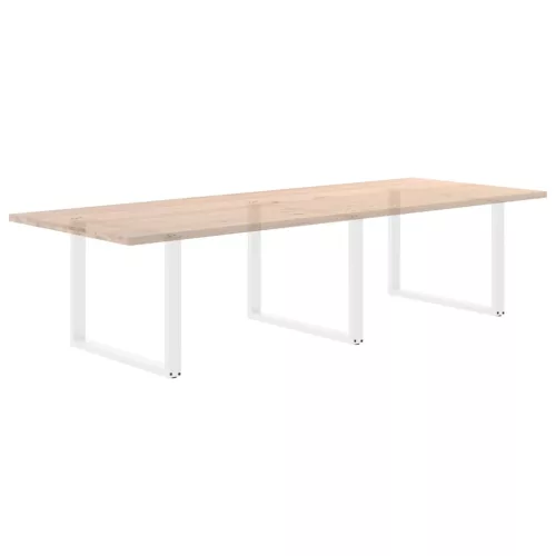 3 db U alakú étkezőasztal láb fehér 100 x (72-73) cm acél étkezőasztal láb