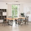  3 db antracitszürke, U alakú étkezőasztal láb 100 x (72-73) cm acél