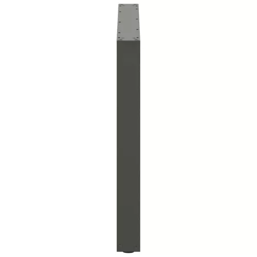  3 db antracitszürke, U alakú étkezőasztal láb 100 x (72-73) cm acél