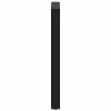  2 db U alakú bárasztalláb, fekete, 40 x (90-91) cm, acél