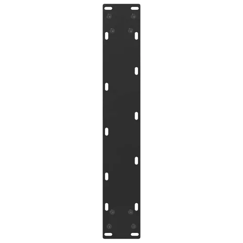  2 db U alakú bárasztalláb, fekete, 40 x (90-91) cm, acél