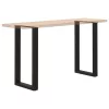  2 db fekete U-alakú acél bárasztalláb 50x(90-91) cm
