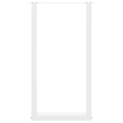  2 db U alakú bárasztalláb fehér 50x(90-91) cm acél