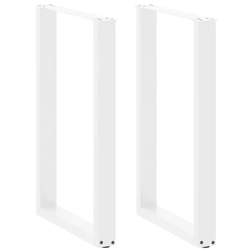  2 db U alakú bárasztalláb fehér 60x(90-91) cm acél