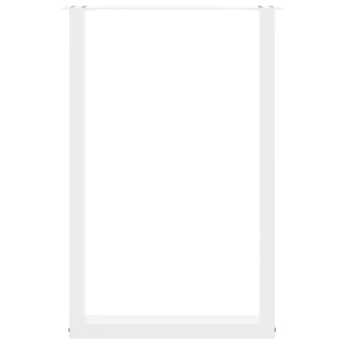  2 db U alakú bárasztalláb fehér 60x(90-91) cm acél