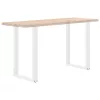  2 db U alakú bárasztalláb fehér 60x(90-91) cm acél