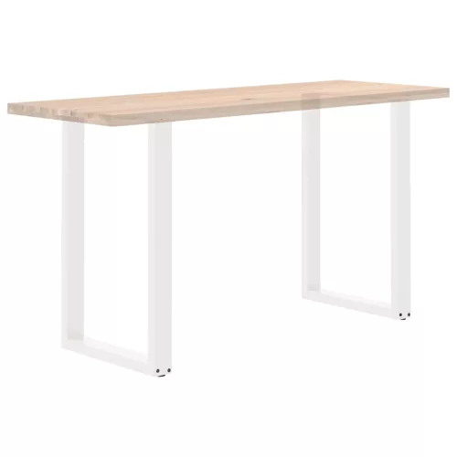  2 db U alakú bárasztalláb fehér 60x(90-91) cm acél