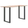  2 db antracitszürke, U alakú acél bárasztalláb 60x(90-91) cm